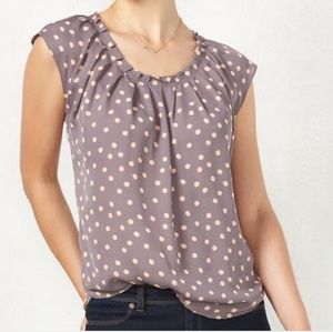 [M] Lauren Conrad Polka Dot Blouse